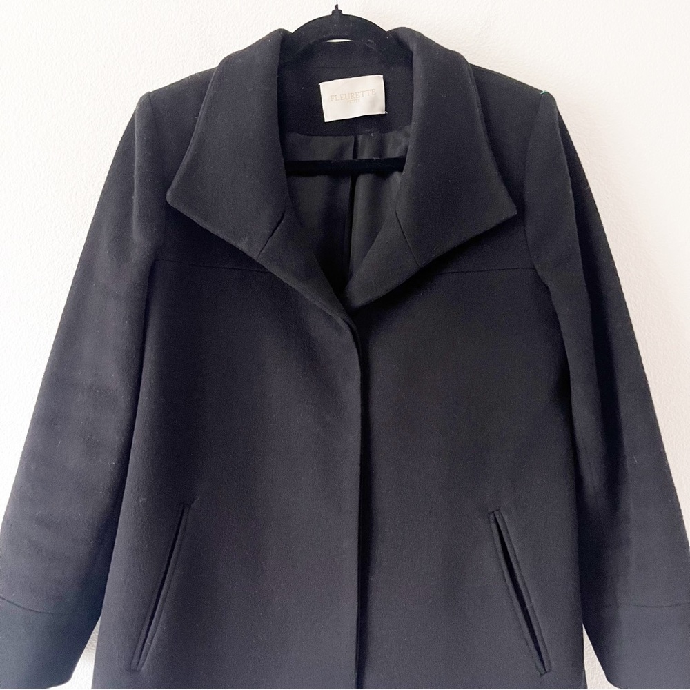 Fleurette Women Loro Piana Wool Coat - Picture 4 of 16